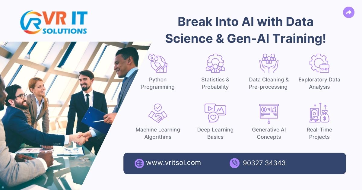 Data Science with AI Training in VR IT Solutions – Build a Future-Ready Career